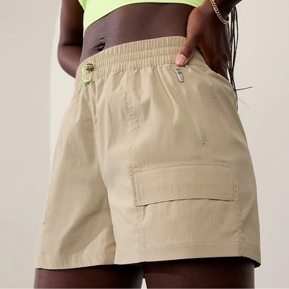 Athleta Tan Athletic Shorts